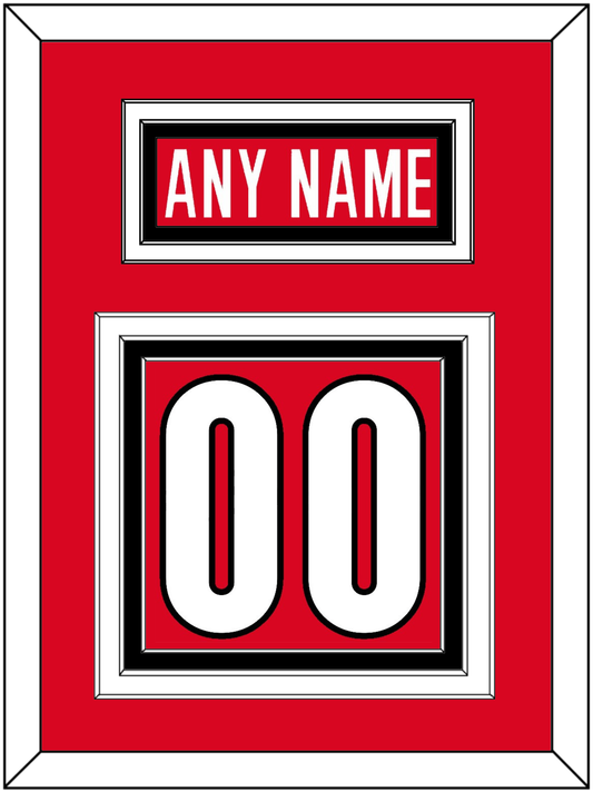 Canada Men's Hockey Nameplate & Number (Back) - 2006 Olympics Road Red - Premier Tier 2