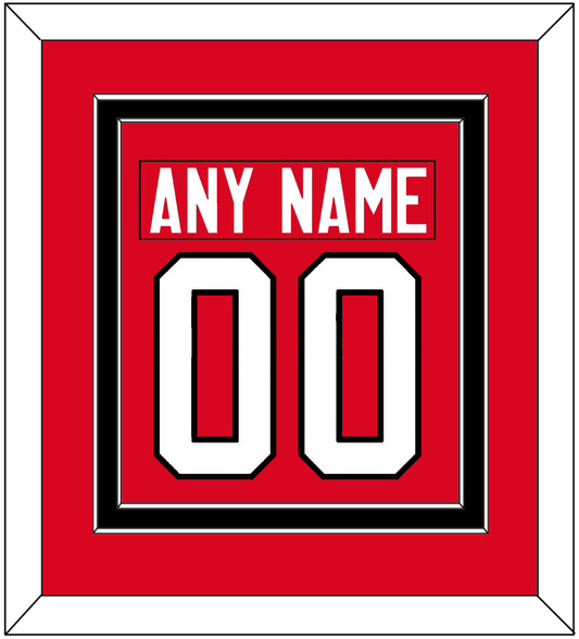 Canada Men's Hockey Nameplate & Number (Back) Combined - 2014 Olympics Road Red - Signature Tier 2
