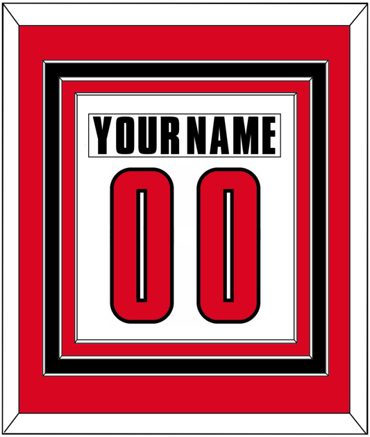 Canada Men's Hockey Nameplate & Number (Back) Combined - 2002 Olympics Home White - Premier Tier 2