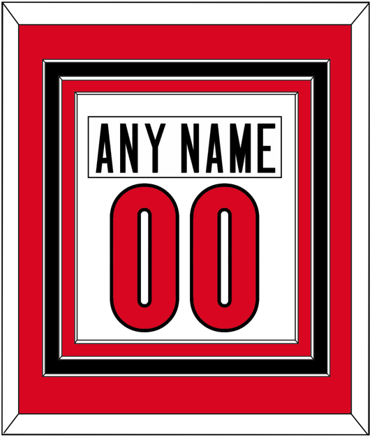 Canada Men's Hockey Nameplate & Number (Back) Combined - 2006 Olympics Home White - Premier Tier 2