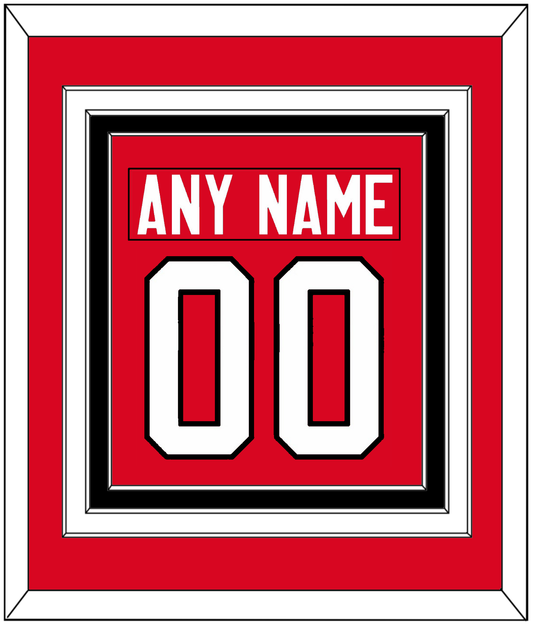 Canada Men's Hockey Nameplate & Number (Back) Combined - 2014 Olympics Road Red - Premier Tier 2