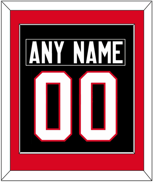 Canada Men's Hockey Nameplate & Number (Back) Combined - 2014 Olympics Alternate Black - Essential Tier 2