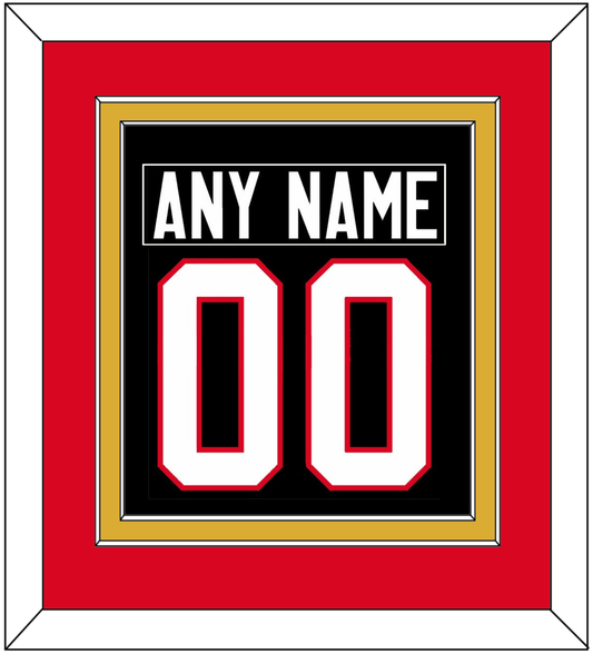 Canada Men's Hockey Nameplate & Number (Back) Combined - 2014 Olympics Alternate Black - Signature Tier 3