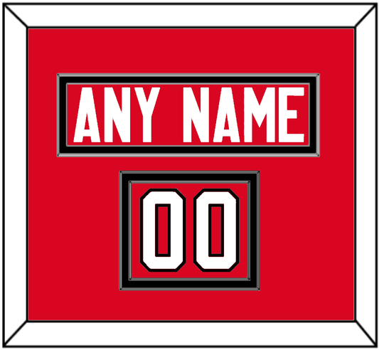 Canada Men’s Hockey Nameplate & Number (Shoulder) - 2014 Olympics Road Red - Signature Tier 2