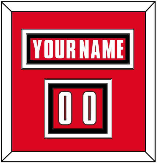 Canada Men’s Hockey Nameplate & Number (Shoulder) - 2002 Olympics Road Red - Premier Tier 2