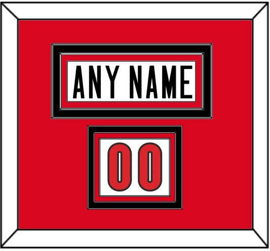 Canada Men’s Hockey Nameplate & Number (Shoulder) - 2006 Olympics Home White - Premier Tier 2