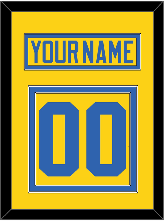 Sweden Men's Hockey Nameplate & Number (Back) - 2006 Olympics Home Gold - Signature Tier 2