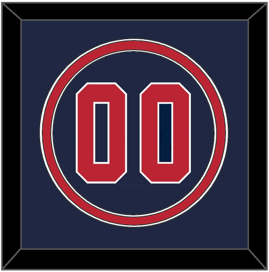 United States Baseball Number - 2020/2021 Olympics Alternate Blue - Signature Tier 2