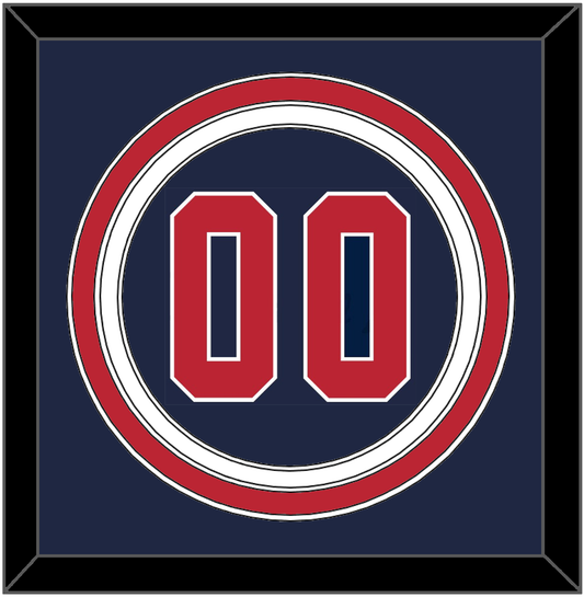 United States Baseball Number - 2020/2021 Olympics Alternate Blue - Premier Tier 2