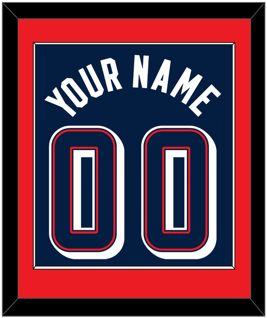 United States Men's Basketball Name & Number (Back) Combined - 2024 Olympics Road Blue - Essential Tier 2