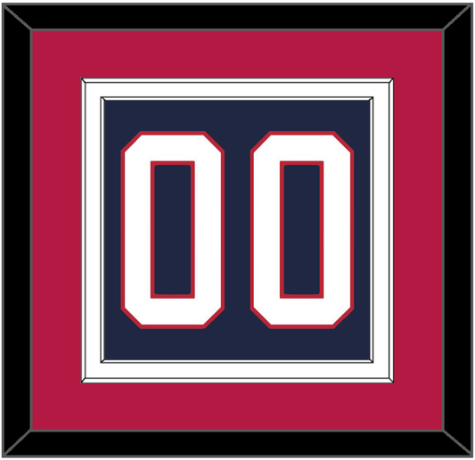 United States Men’s Hockey Number - 2002 Olympics Road Blue - Signature Tier 3