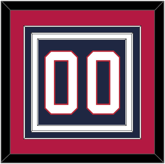 United States Men’s Hockey Number - 2002 Olympics Road Blue - Premier Tier 3