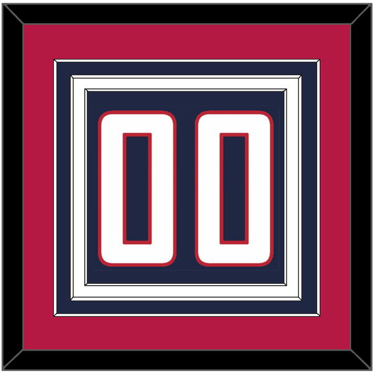 United States Men’s Hockey Number - 2014 Olympics Road Blue - Premier Tier 3
