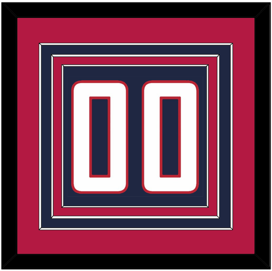 United States Men’s Hockey Number - 2010 Olympics Road Blue - Premier Tier 4