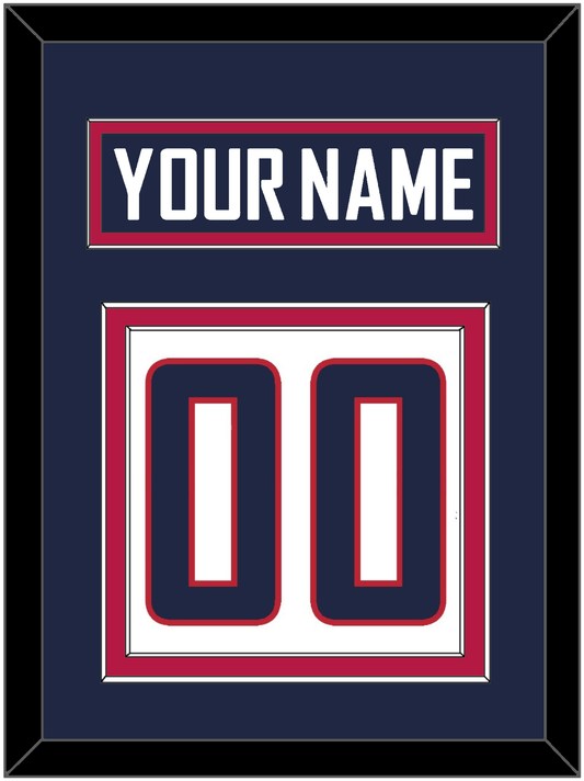 United States Men's Hockey Nameplate & Number (Back) - 2014 Olympics Home White - Signature Tier 2