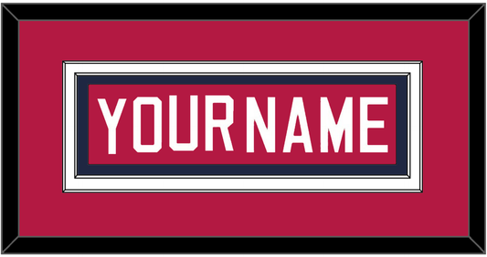 United States Men’s Hockey Nameplate - 2002 Olympics Road Blue - Signature Tier 2