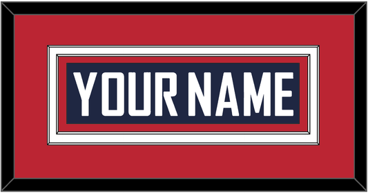United States Men’s Hockey Nameplate - 2010 Olympics Road Blue - Signature Tier 3
