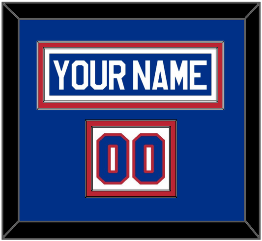 United States Men’s Hockey Nameplate & Number (Shoulder) - 1980 Olympics Home White - Signature Tier 3