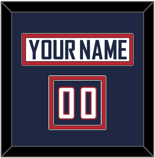 United States Men’s Hockey Nameplate & Number (Shoulder) - 2010 Olympics Home White - Signature Tier 2