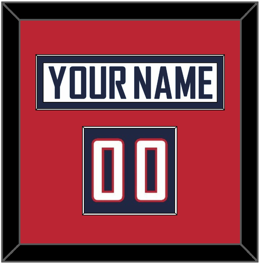United States Men’s Hockey Nameplate & Number (Shoulder) - 2010 Olympics Home White - Essential Tier 2