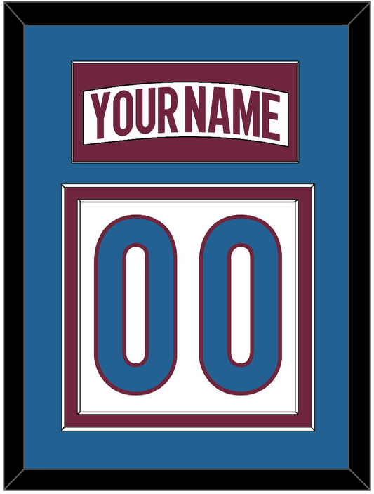Colorado Nameplate & Number (Back) - Road White - Signature Tier 3