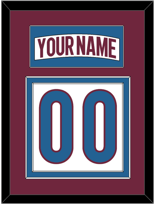 Colorado Nameplate & Number (Back) - Road White - Signature Tier 2