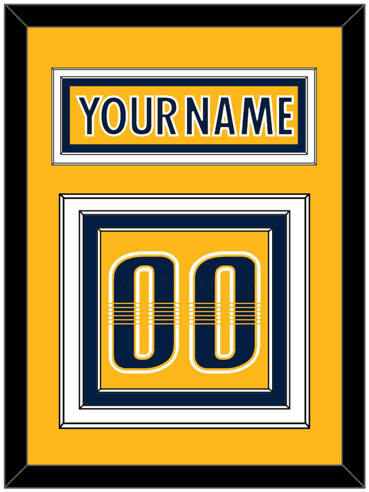 Nashville Nameplate & Number (Back) - Home Gold - Premier Tier 2