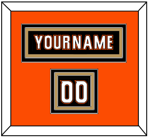 Anaheim Nameplate & Number (Shoulder) - Home Black (2014-2024) - Premier Tier 3