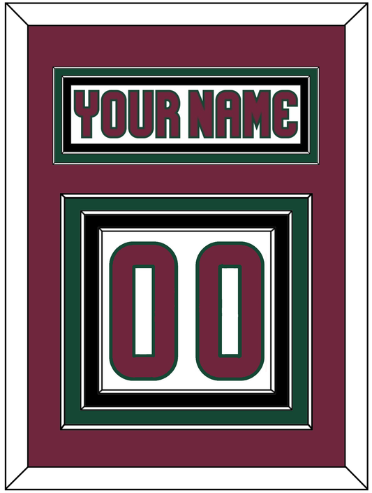 Arizona Nameplate & Number (Back) - Road White - Premier Tier 2