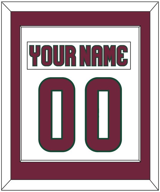 Arizona Nameplate & Number (Back) Combined - Road White - Essential Tier 2