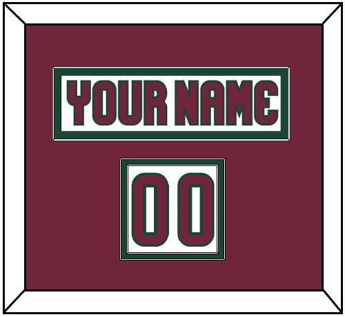 Arizona Nameplate & Number (Shoulder) - Road White - Signature Tier 3