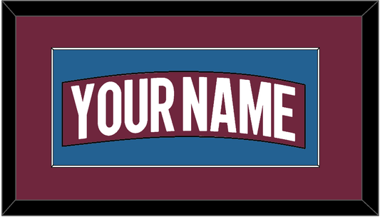 Colorado Nameplate - Home Burgundy - Essential Tier 2