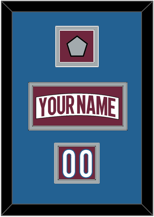 Colorado Nameplate, Number (Shoulder) & 2022 Stanley Cup Finals Patch - Road White - Signature Tier 3