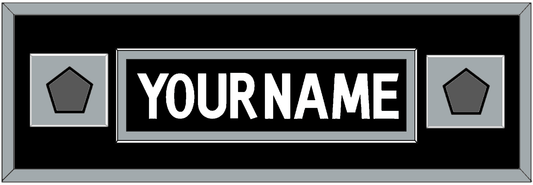 Los Angeles Nameplate With 2 Stanley Cup Champions Patches - Home Black (2011-2017) - Essential Tier 4