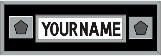 Los Angeles Nameplate With 2 Stanley Cup Champions Patches - Road White (2011-2017) - Essential Tier 7
