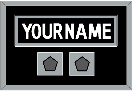 Los Angeles Nameplate With 2 Stanley Cup Champions Patches - Home Black (2011-2017) - Essential Tier 2