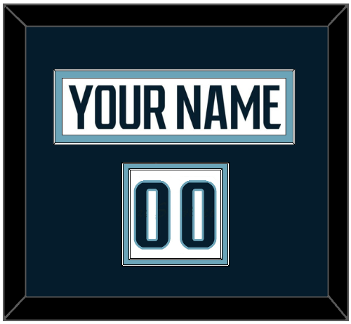 Seattle Nameplate & Number (Shoulder) - Road White - Signature Tier 2