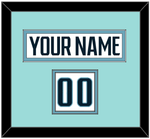 Seattle Nameplate & Number (Shoulder) - Road White - Signature Tier 3