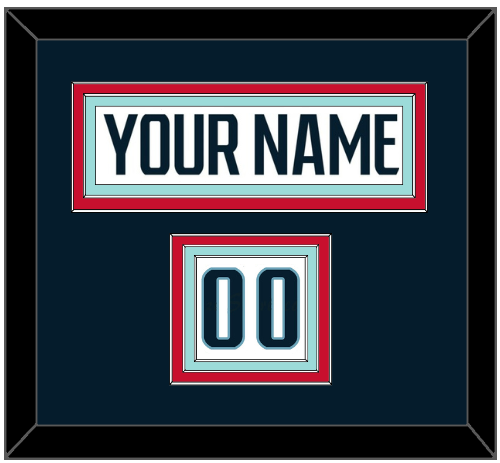 Seattle Nameplate & Number (Shoulder) - Road White - Premier Tier 3