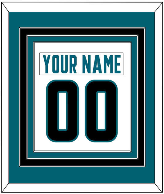 San Jose Nameplate & Number (Back) Combined - Road White - Premier Tier 2