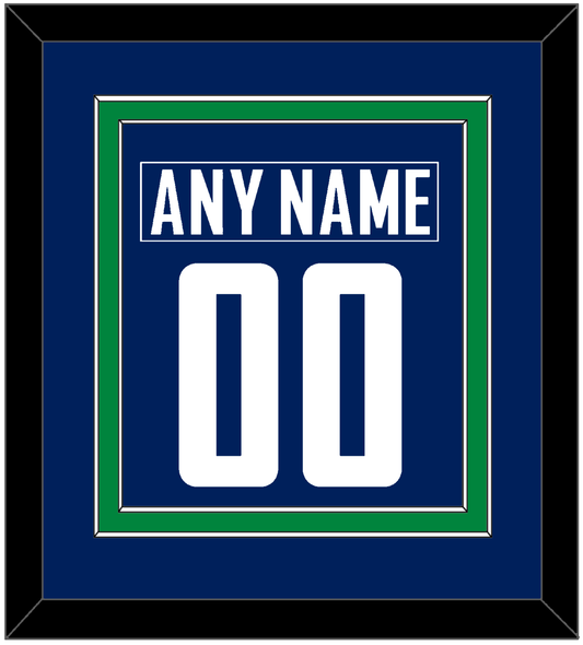 Vancouver Nameplate & Number (Back) Combined - Home Blue - Signature Tier 2