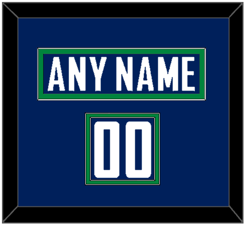 Vancouver Nameplate & Number (Shoulder) - Home Blue - Signature Tier 2