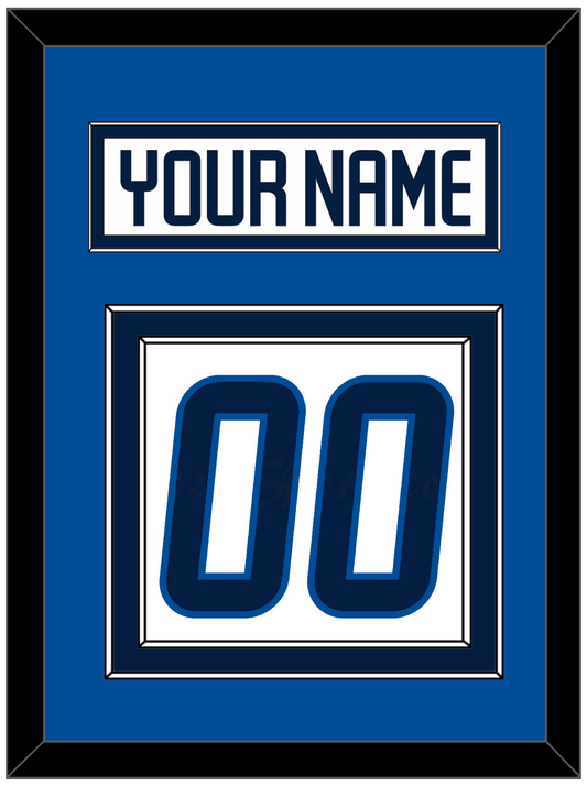 Winnipeg Nameplate & Number (Back) - Road White - Signature Tier 3
