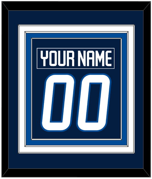 Winnipeg Nameplate & Number (Back) Combined - Home Navy Blue - Premier Tier 2