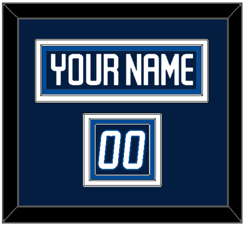 Winnipeg Nameplate & Number (Shoulder) - Home Navy - Premier Tier 2