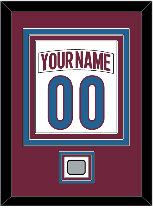 Colorado Nameplate & Number (Back) Combined, With Stanley Cup Finals Patch - Road White - Premier Tier 2