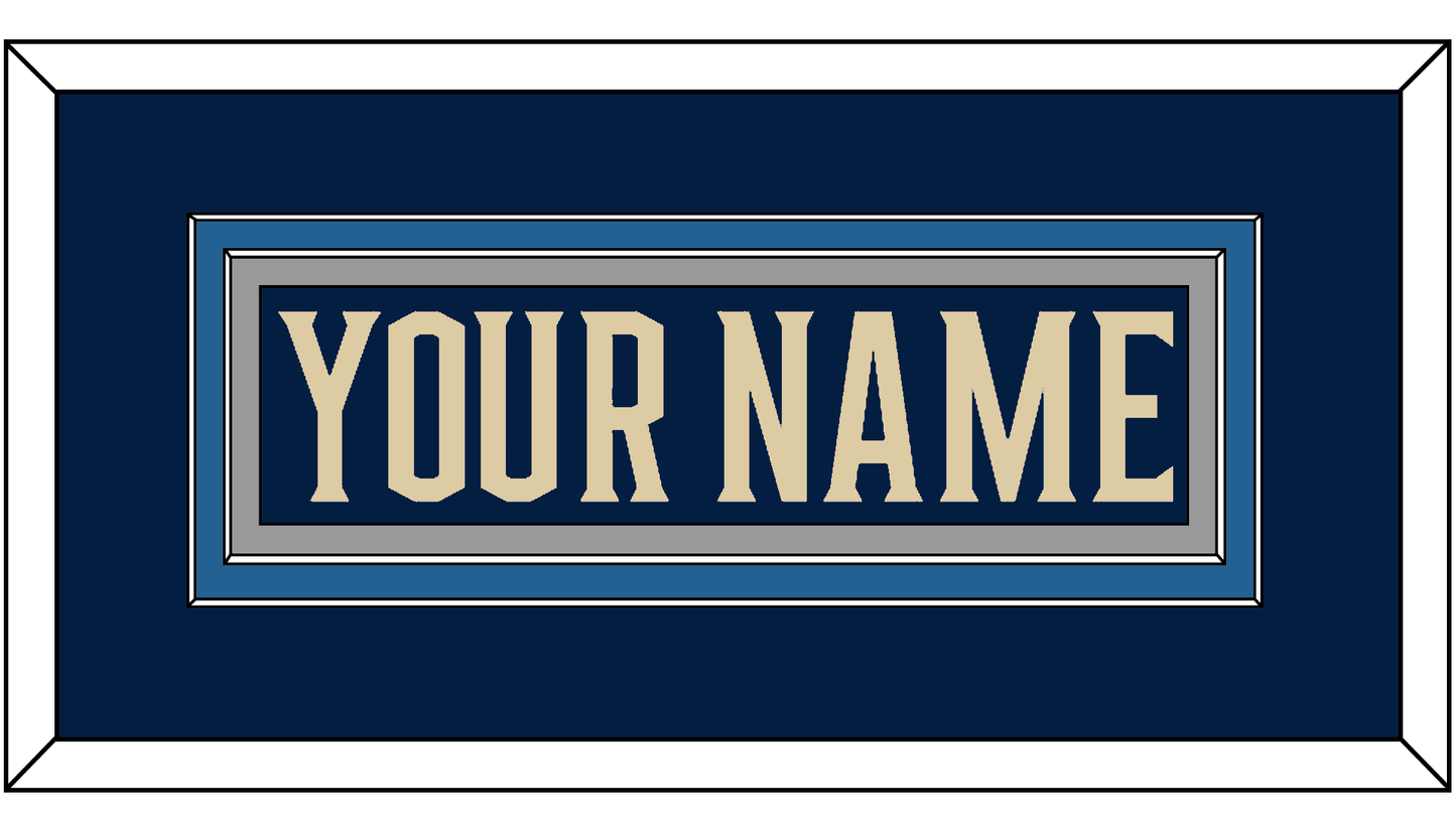 Columbus Nameplate - Alternate Navy Blue - Signature Tier 2