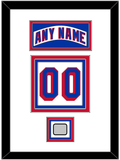 New York Nameplate & Number (Back) With 1994 Stanley Cup Finals Patch - Home White (1990-2004) - Triple Mat 1