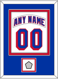 New York Nameplate & Number (Back) Combined, With 1994 Stanley Cup Finals Patch - Home White (1990-2004) - Double Mat 2