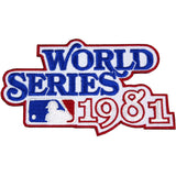 Los Angeles Name, Number & World Series Jersey Patch - Alternate Road Blue - Triple Mat 1